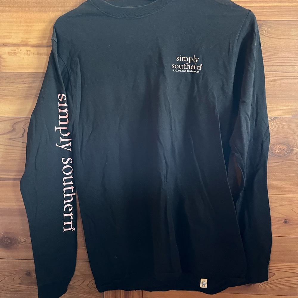 Simply Southern Black Long Sleeve Tee